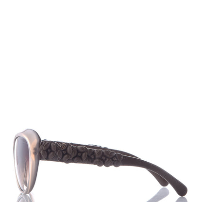 Chanel Lambskin Camellia CC Sunglasses 5318-Q Brown 3 of 9