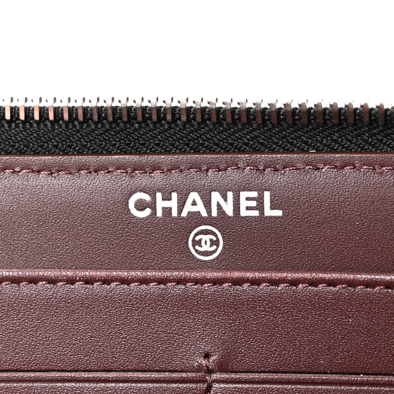 Chanel Caviar Quilted Large Gusset Zip Around Wallet Black 6 of 9