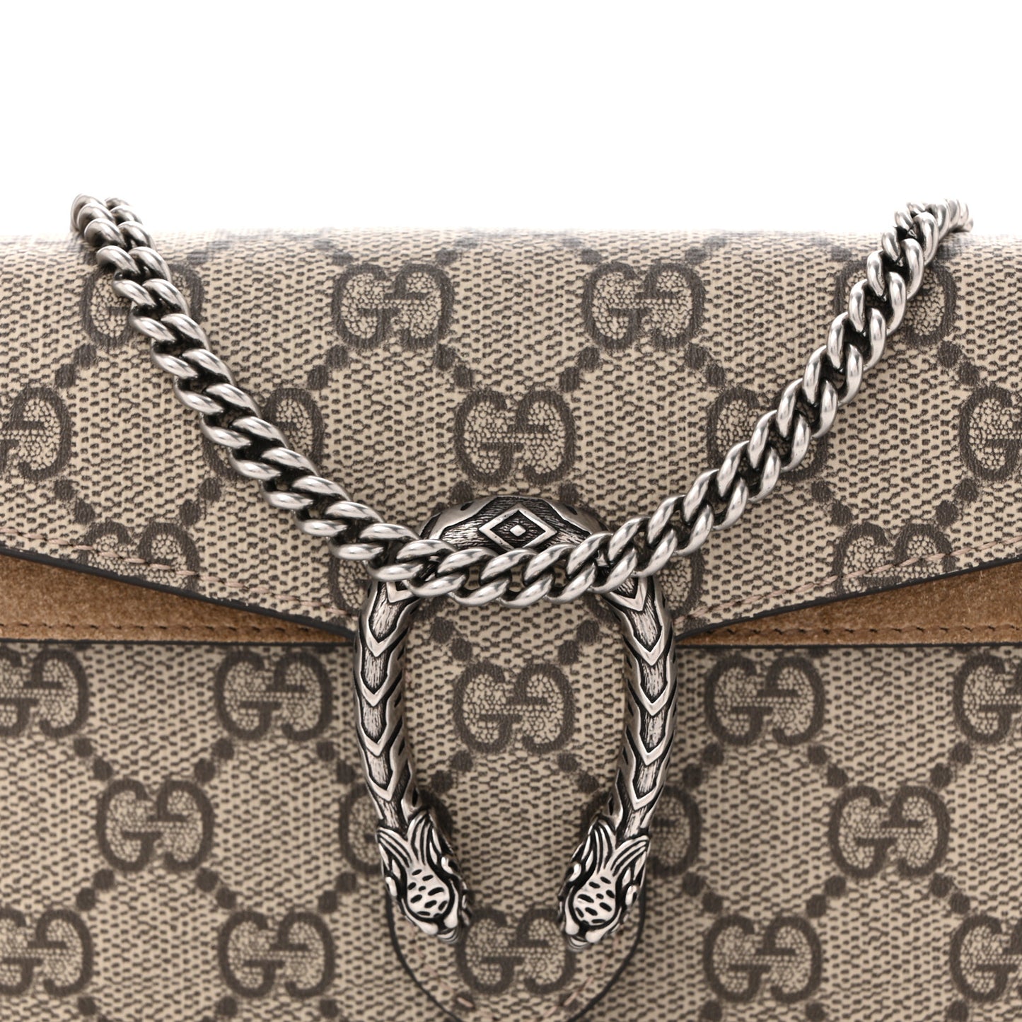 GG Supreme Monogram Super Mini Dionysus Shoulder Bag Taupe
