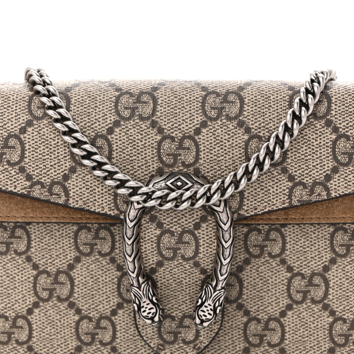 Gucci GG Supreme Monogram Super Mini Dionysus Shoulder Bag Taupe 8 of 10