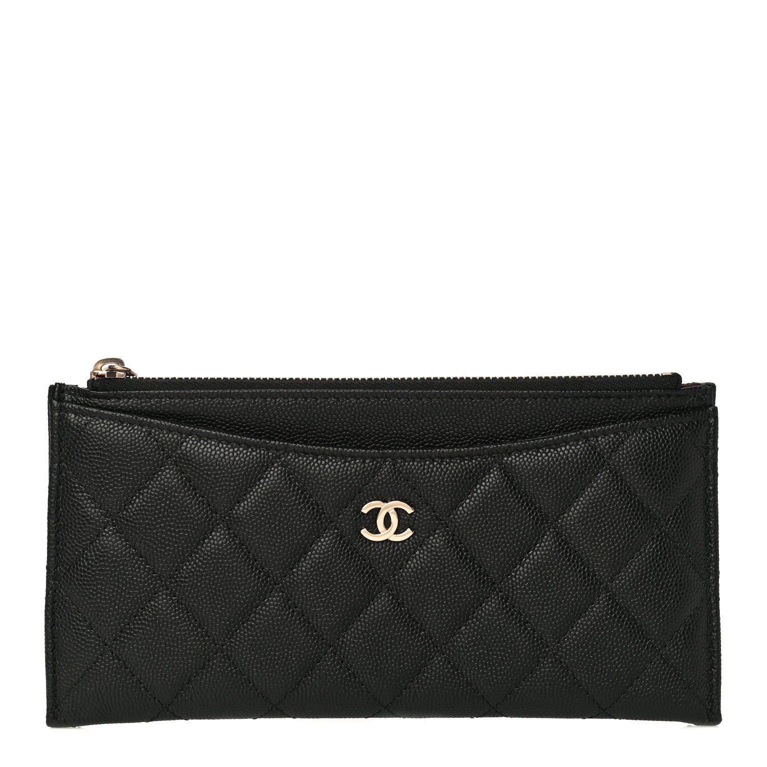 Chanel Caviar Quilted Classic Zip Pouch Black 1 of 9