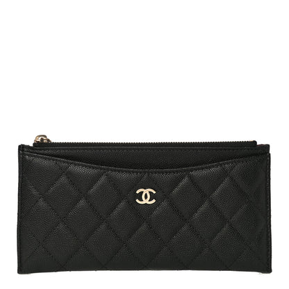 Chanel Caviar Quilted Classic Zip Pouch Black 1 of 9