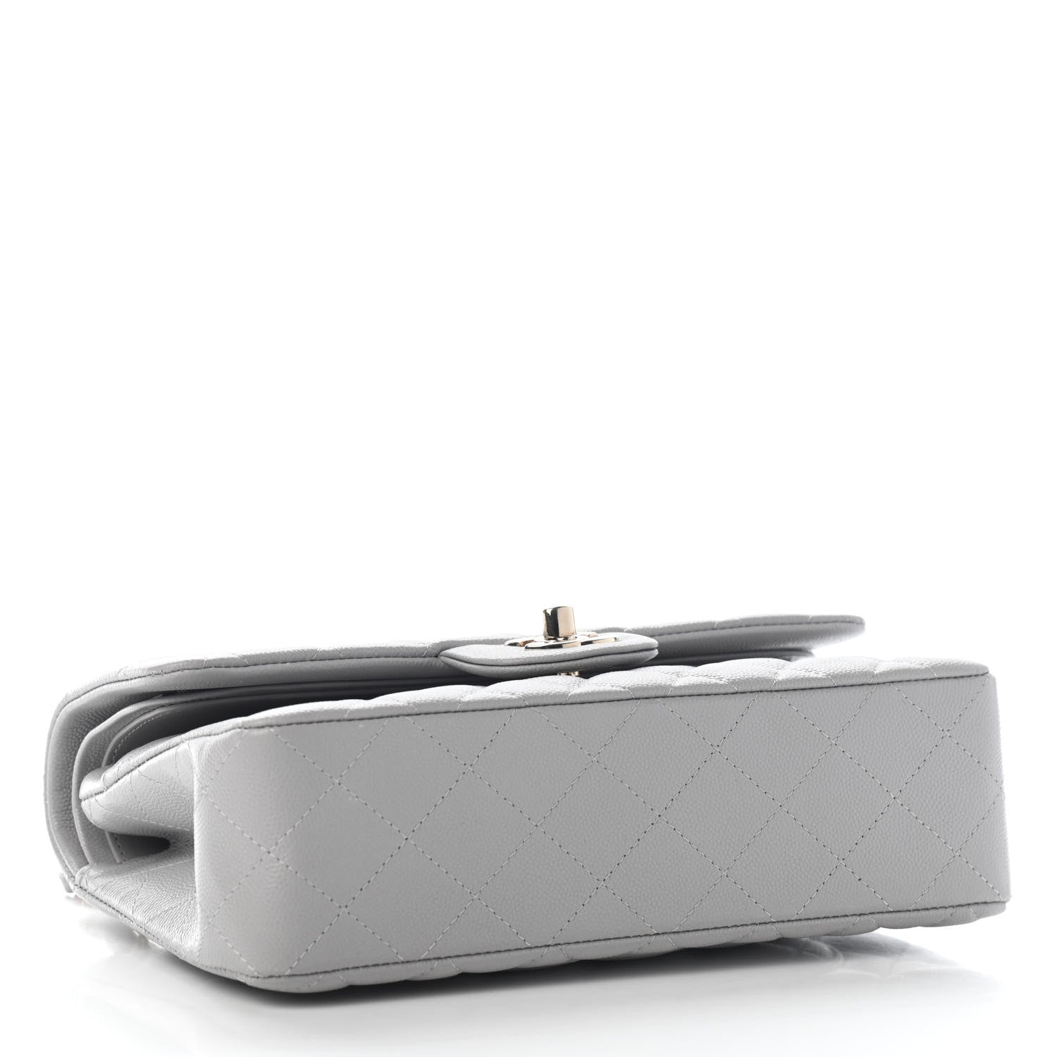 Chanel Caviar Quilted Small Double Flap Grey 4 of 9