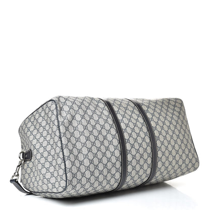 Gucci GG Plus Monogram Large Carry On Duffle Bag Navy 4 of 16
