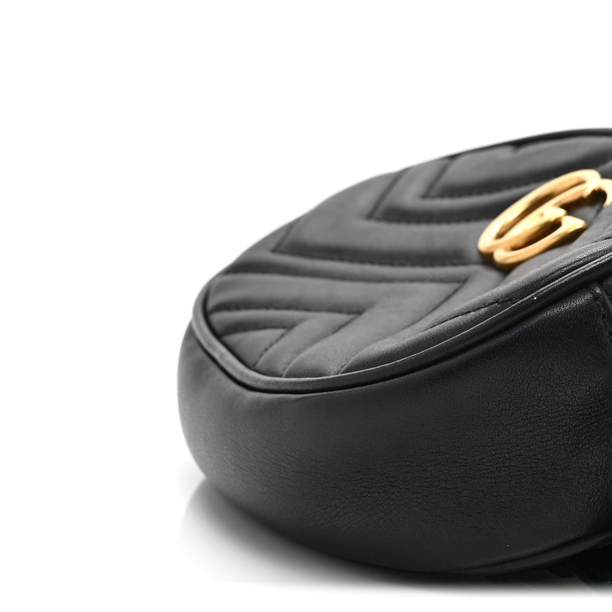 Calfskin Matelasse GG Marmont Belt Bag 85 34 Black