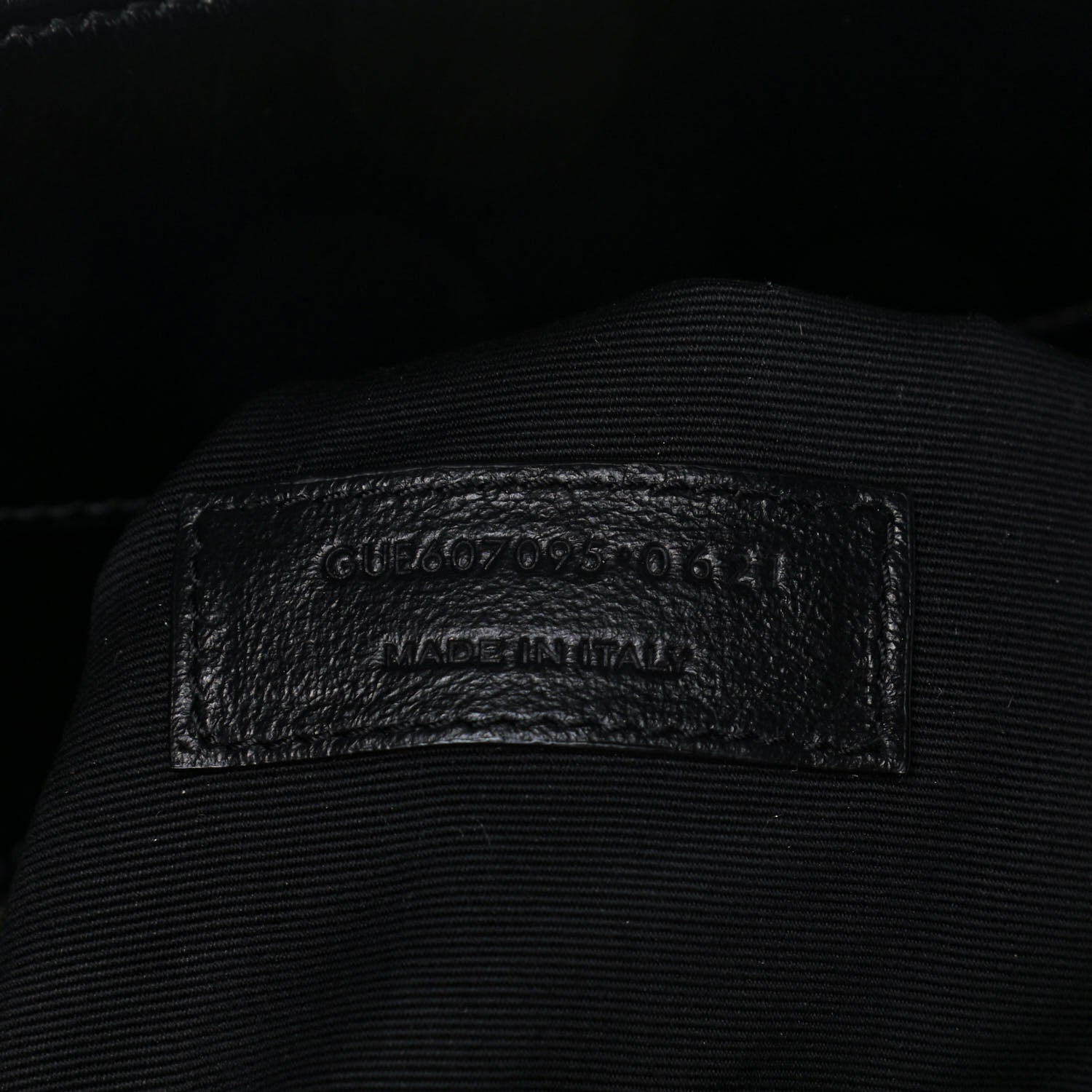 Saint Laurent Crinkled Calfskin Quilted East West Shopping Tote Black 6 of 11