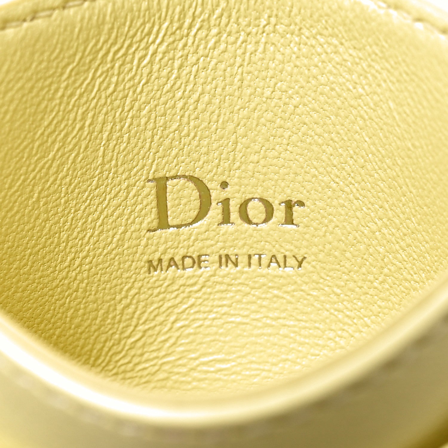 Christian Dior Lambskin Cannage Lady Dior Fressia Card Holder Mimosa 6 of 8
