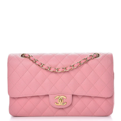 Chanel Caviar Quilted Medium Double Flap Pink 1 of 10