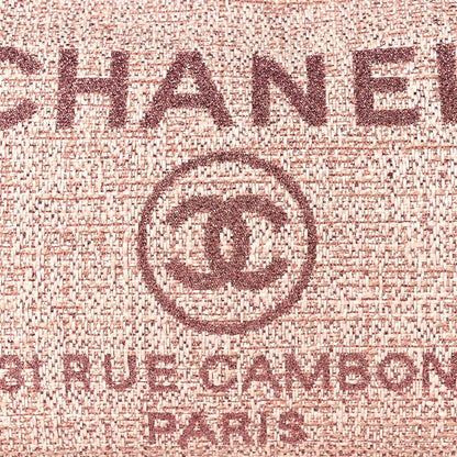 Chanel Lurex Boucle Small Deauville Tote Pink 7 of 10