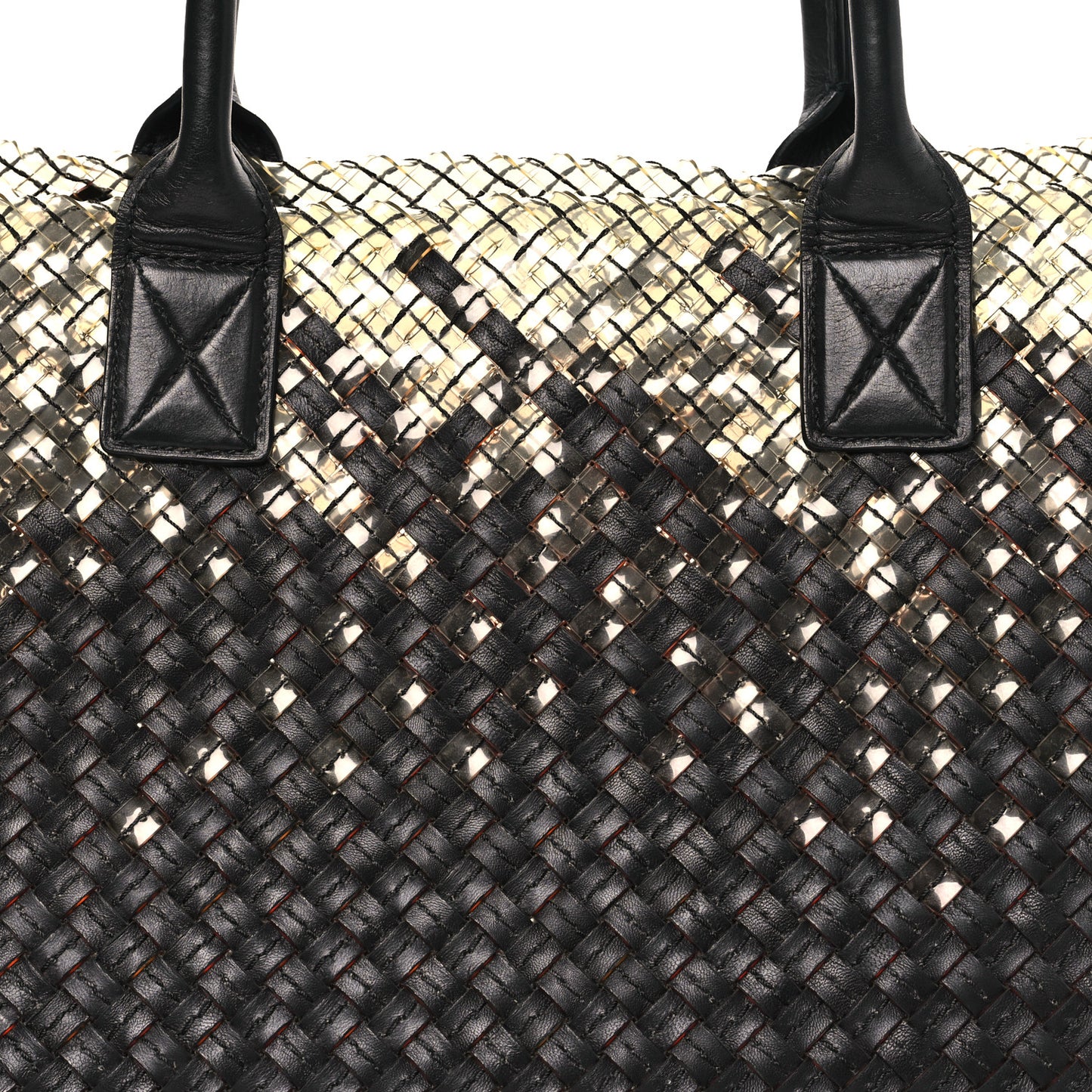 Nappa Intrecciato PVC Medium Cabat Black