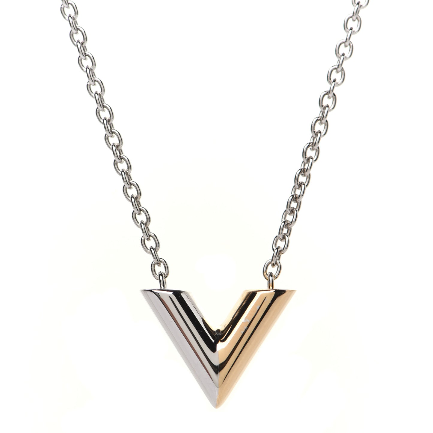 Essential V Necklace Silver