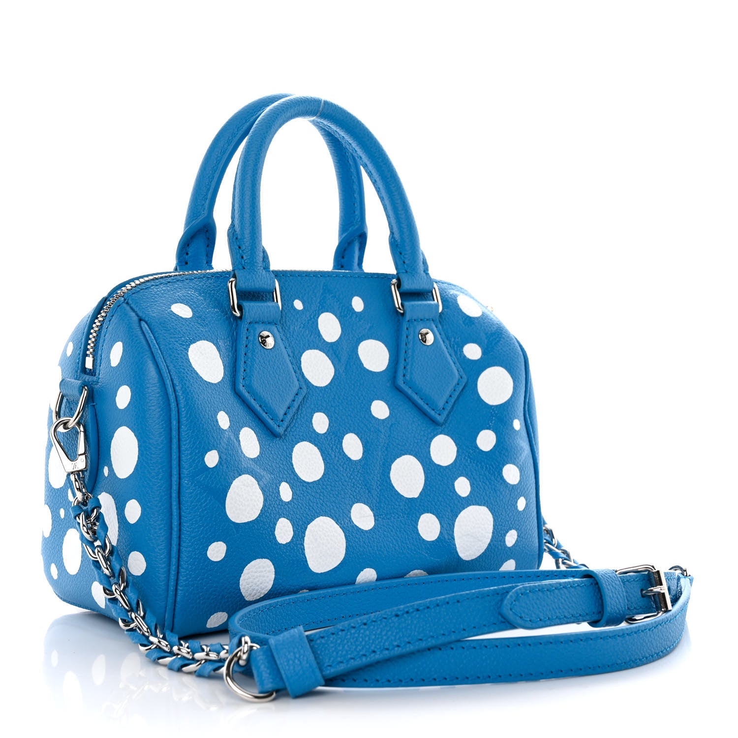 Louis Vuitton LV X YK Empreinte Speedy Bandouliere 20 Blue White 3 of 10
