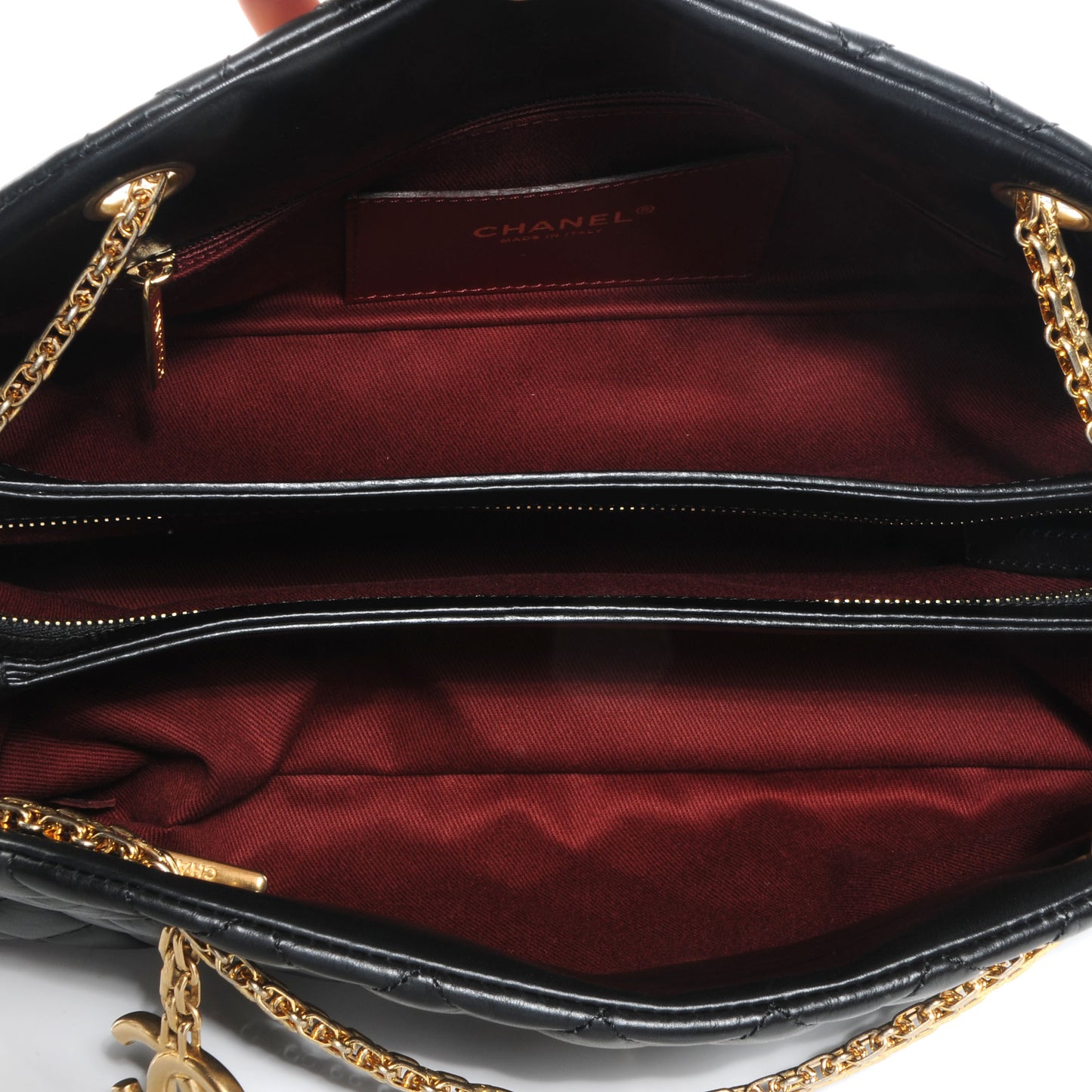 Aged Calfskin Medium Just Mademoiselle Black