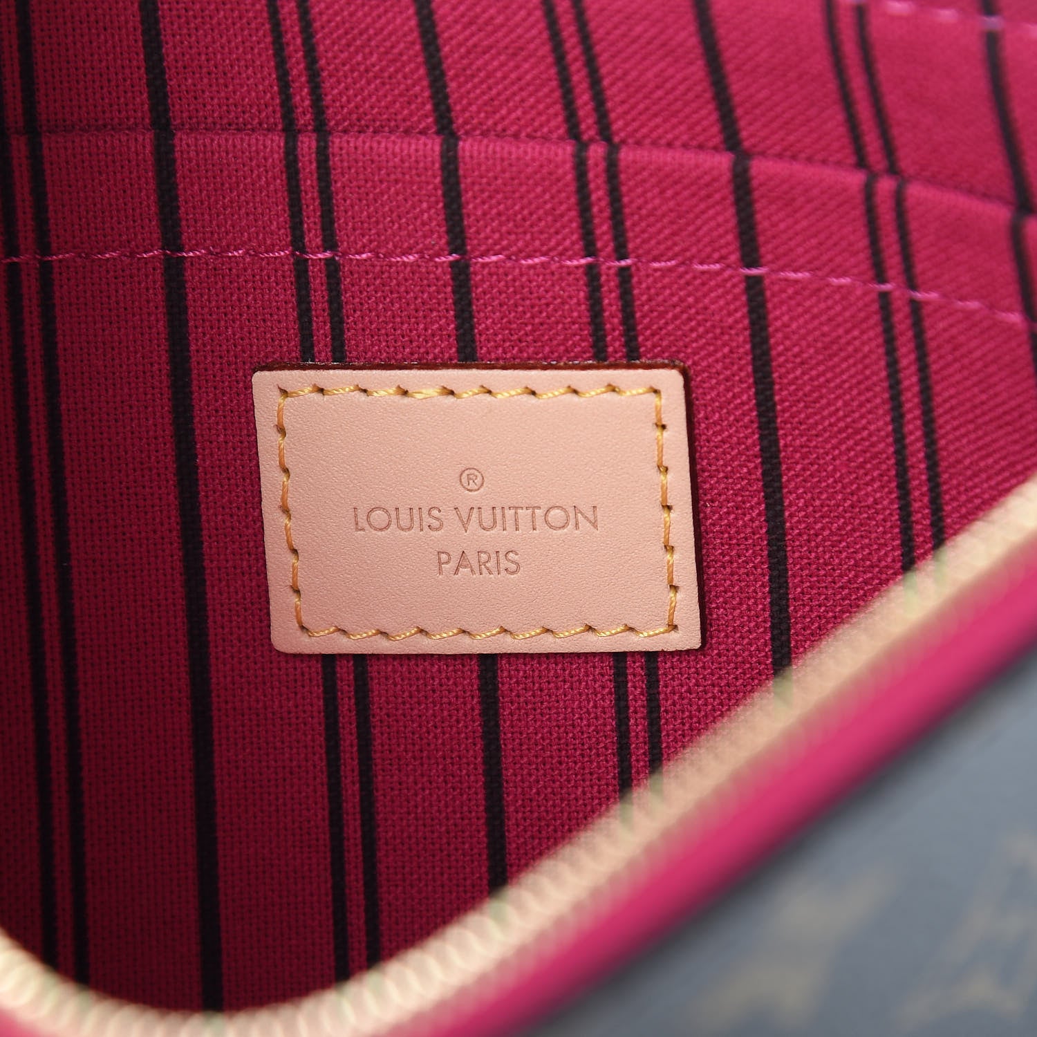 Louis Vuitton Monogram Neverfull MM GM Pochette Pivoine 6 of 9