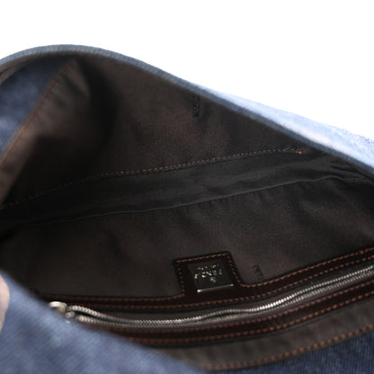 Fendi Denim Baguette Blue 5 of 12