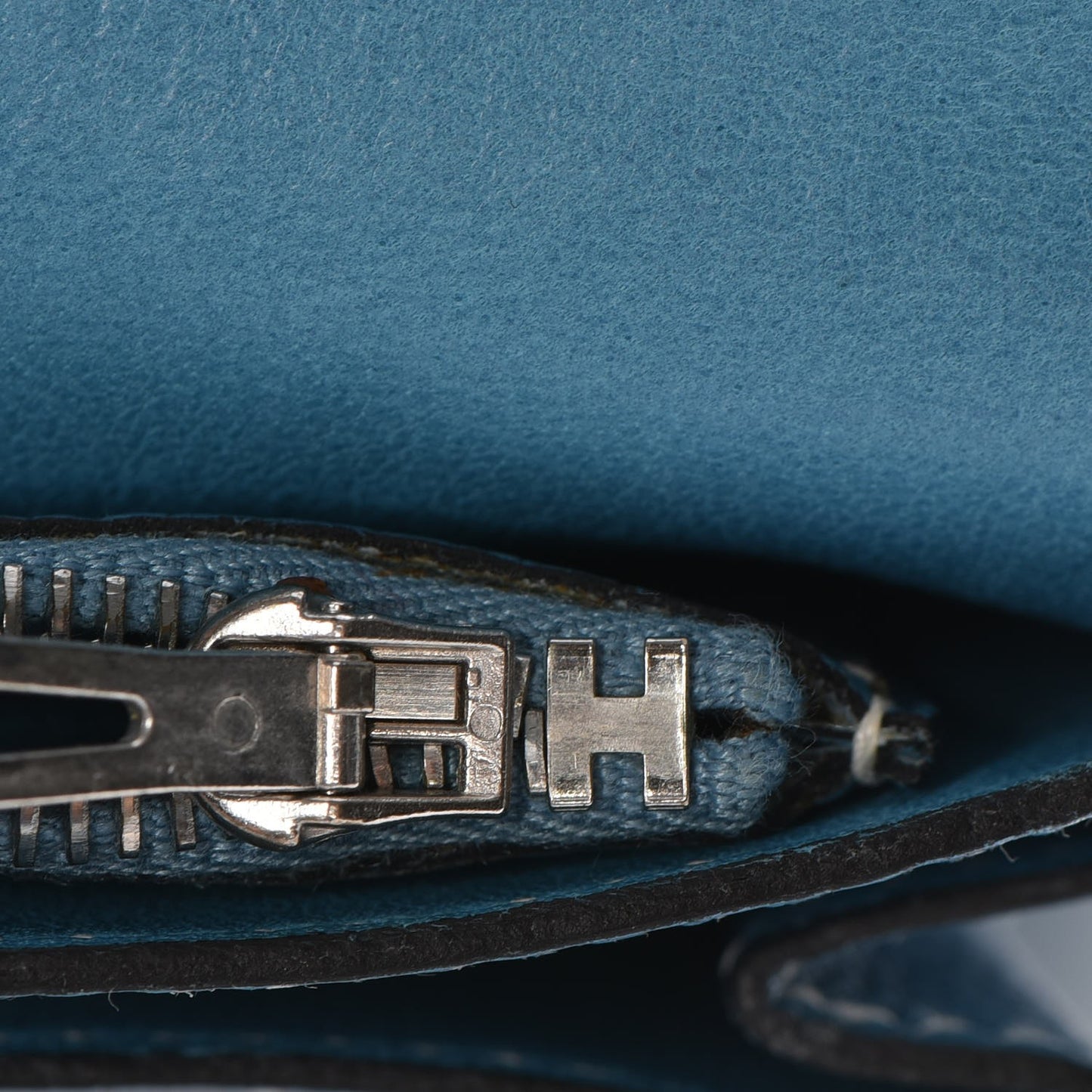 Togo Dogon Duo Wallet Blue Jean