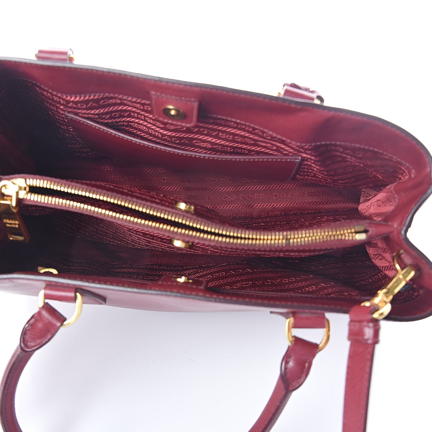 Saffiano Medium Tote Cherry