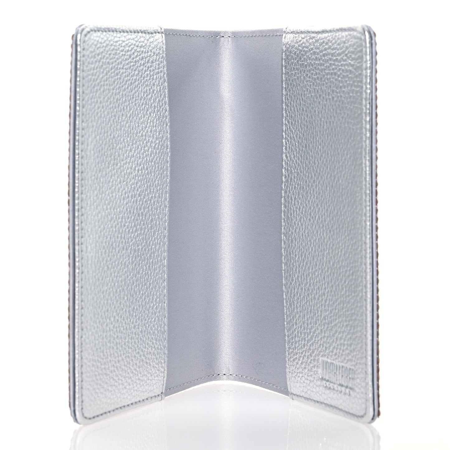 Crystal Traveler Passport Holder Silver