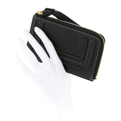 Chloe Grained Calfskin Medium Marcie Zip Card Holder Black 2 of 8