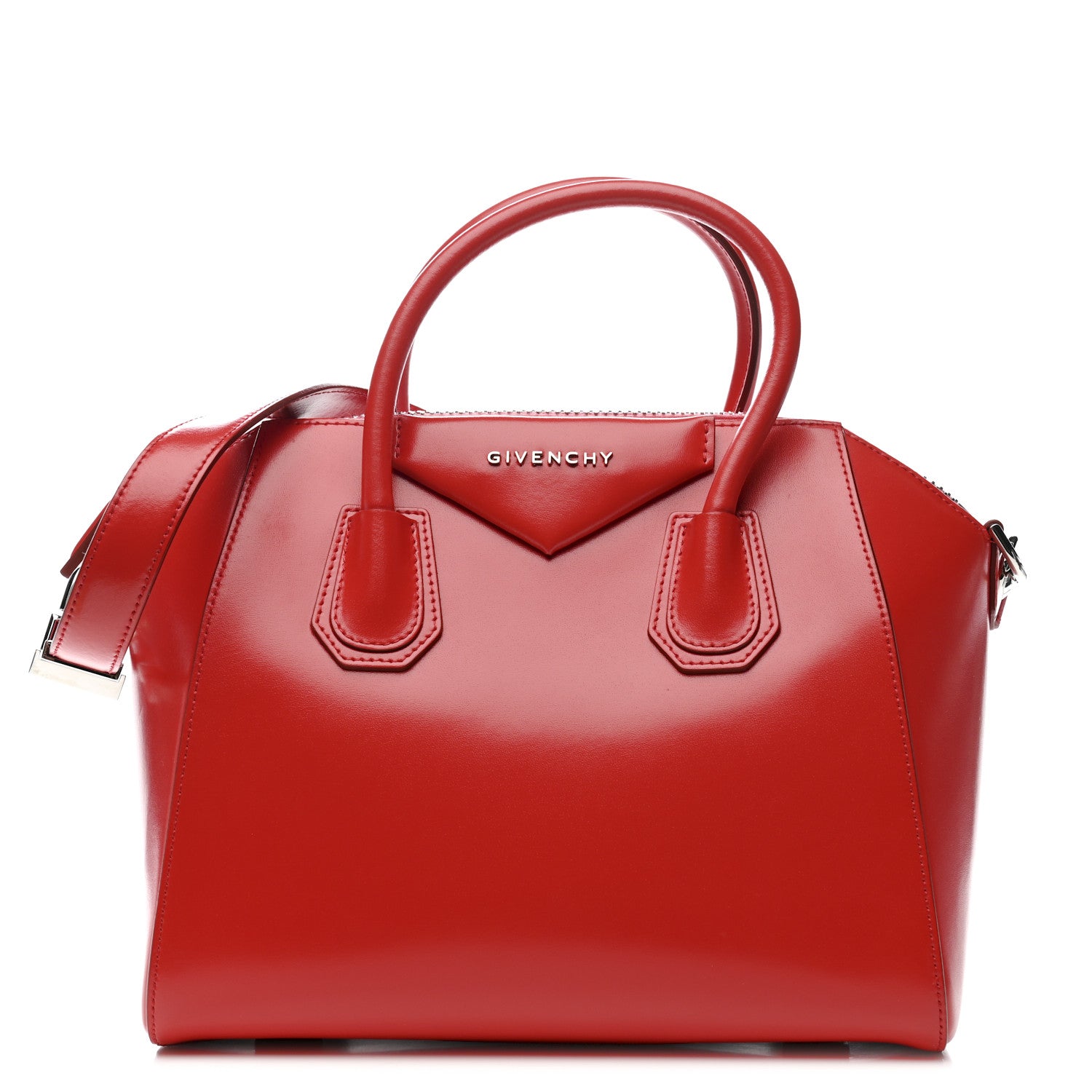Givenchy Shiny Lord Calfskin Small Antigona Medium Red 1 of 10