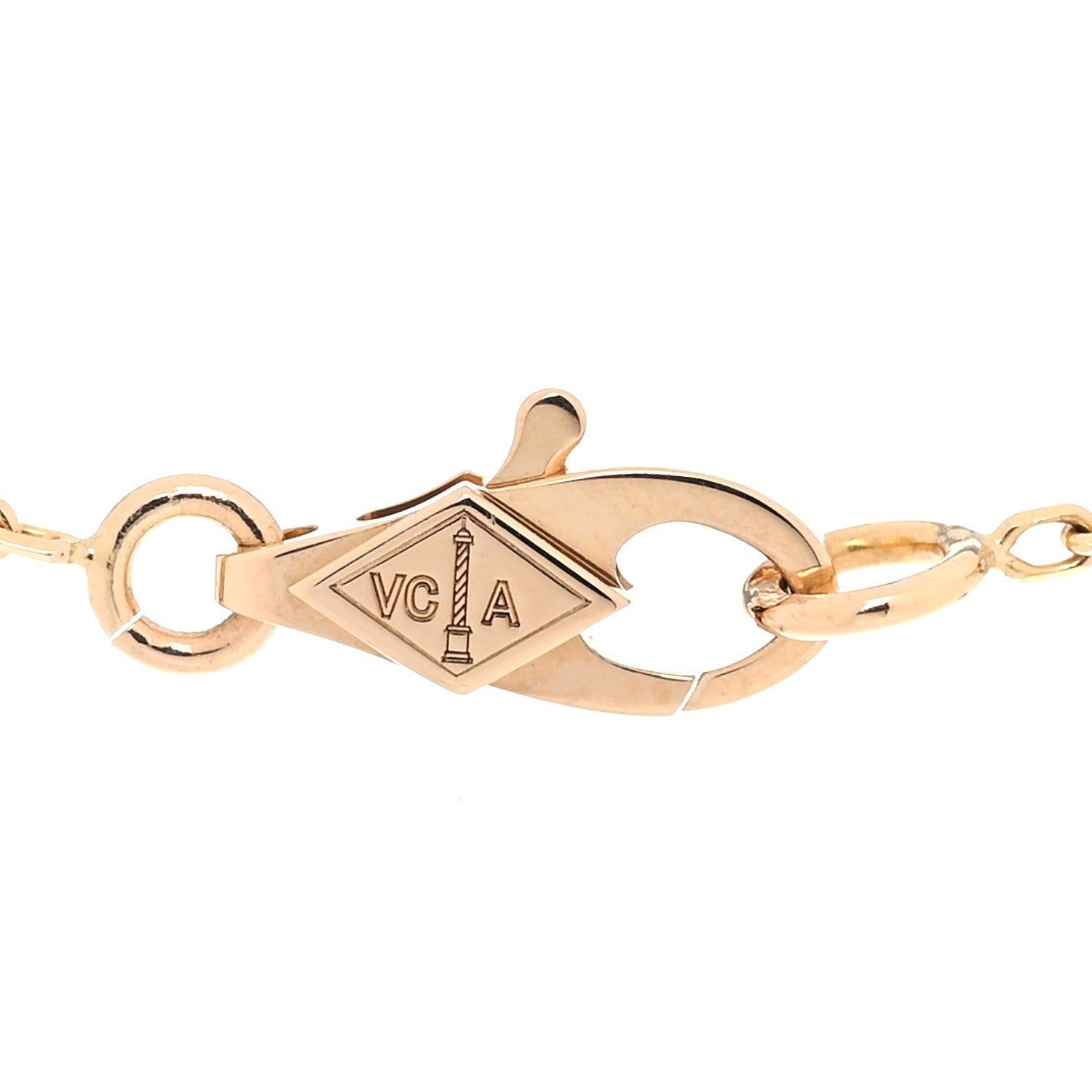 Van Cleef & Arpels 18K Yellow Gold Diamond Mini Frivole Pendant Necklace 3 of 7