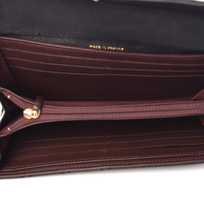 Chanel Lambskin Quilted Large Gusset Flap Wallet Black 5 of 9