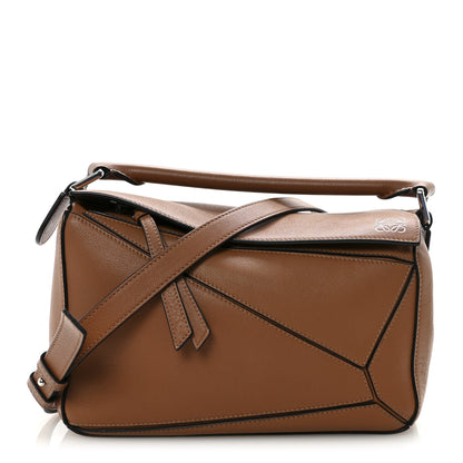 Loewe Calfskin Small Puzzle Bag Tan 1 of 9