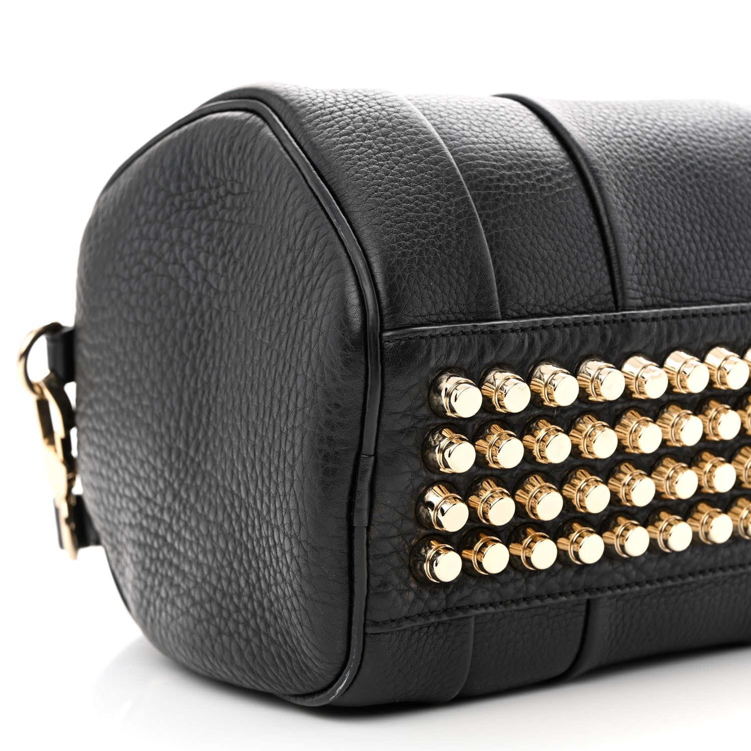 Alexander Wang Pebbled Lambskin Mini Rockie Black Pale Gold Hardware 9 of 10