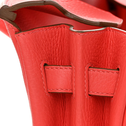 Hermes Taurillon Clemence Birkin 30 Rouge Pivoine 13 of 15