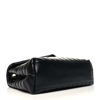 Saint Laurent Calfskin Y Quilted Monogram Medium Loulou Chain Satchel Black 4 of 12