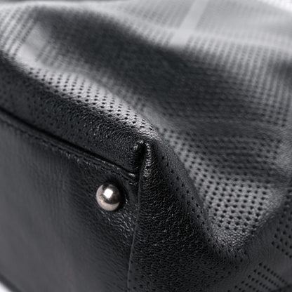 Chanel Goatskin Perforated Large CC Tote Black 9 of 16