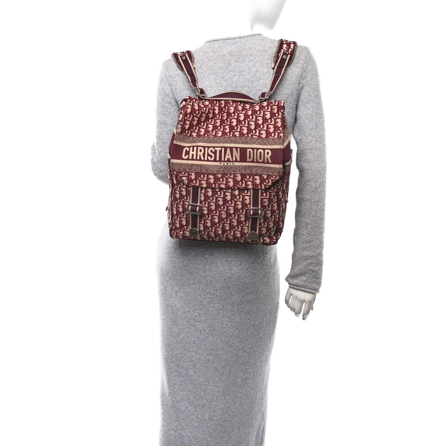 Christian Dior Oblique Backpack Bordeaux 2 of 11