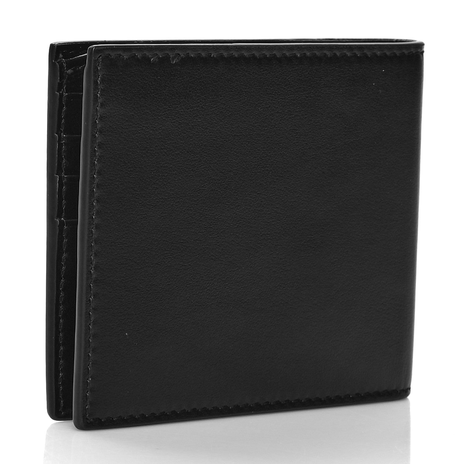 Gucci Plutone Calfskin Logo Bi-Fold Wallet Black 3 of 7