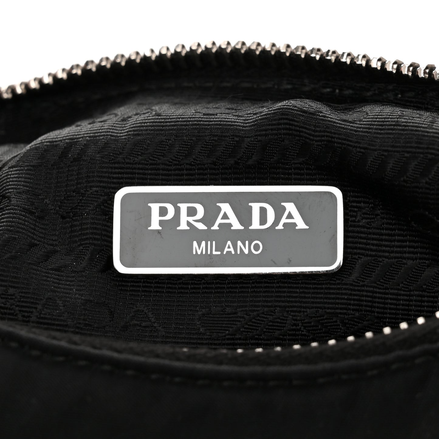Tessuto Nylon Saffiano Mini Re-Edition 2005 Bag Black