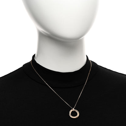 Cartier 18K Pink Gold Diamond Trinity Pendant Necklace 2 of 4
