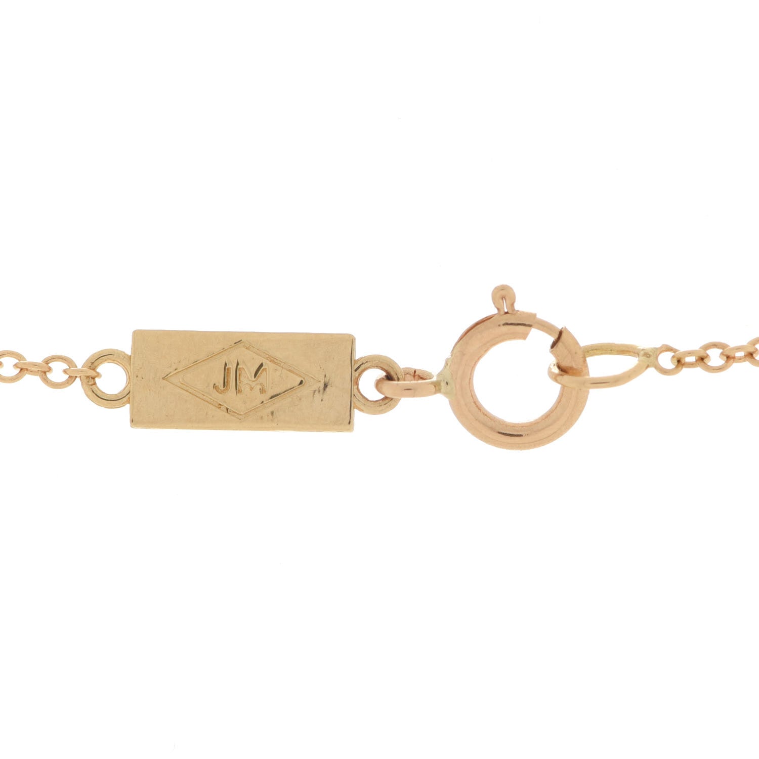 Jennifer Meyer 18K Yellow Gold Diamond Open Circle Necklace 7 of 7