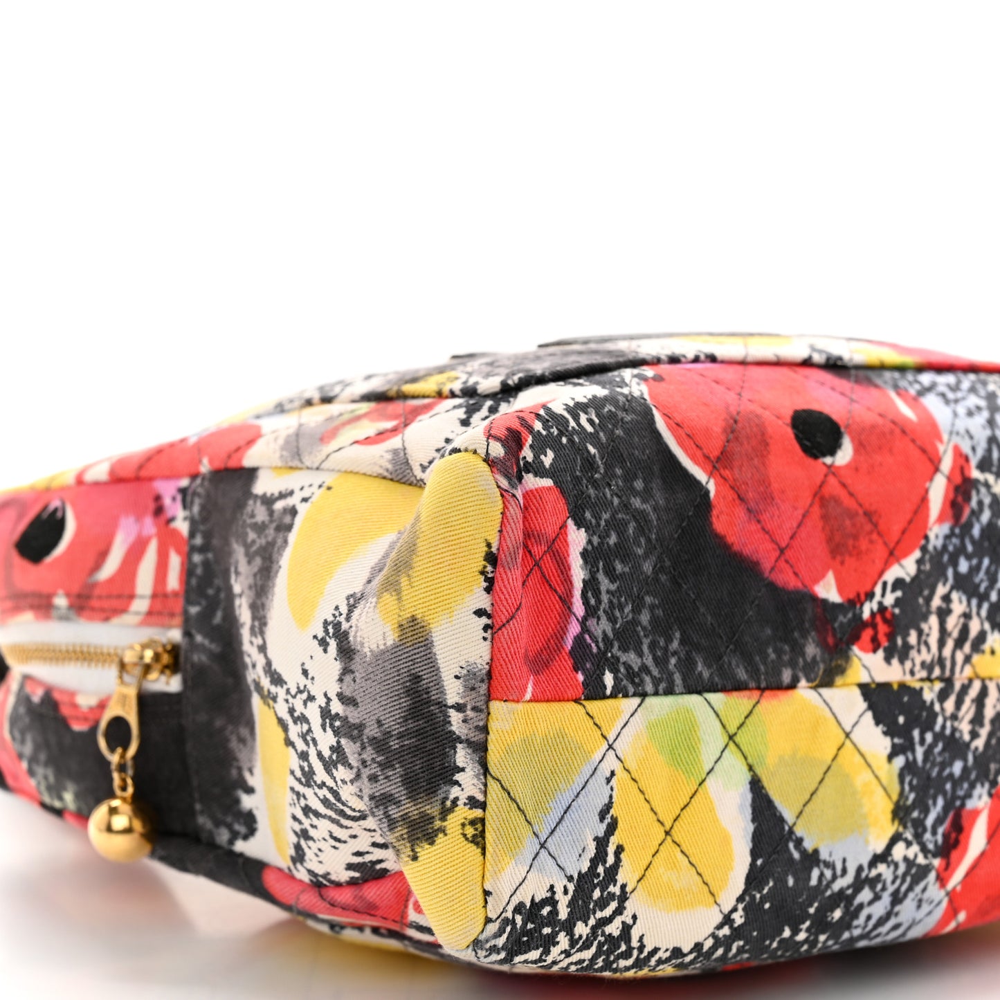 Canvas Floral Print Tote Multicolor