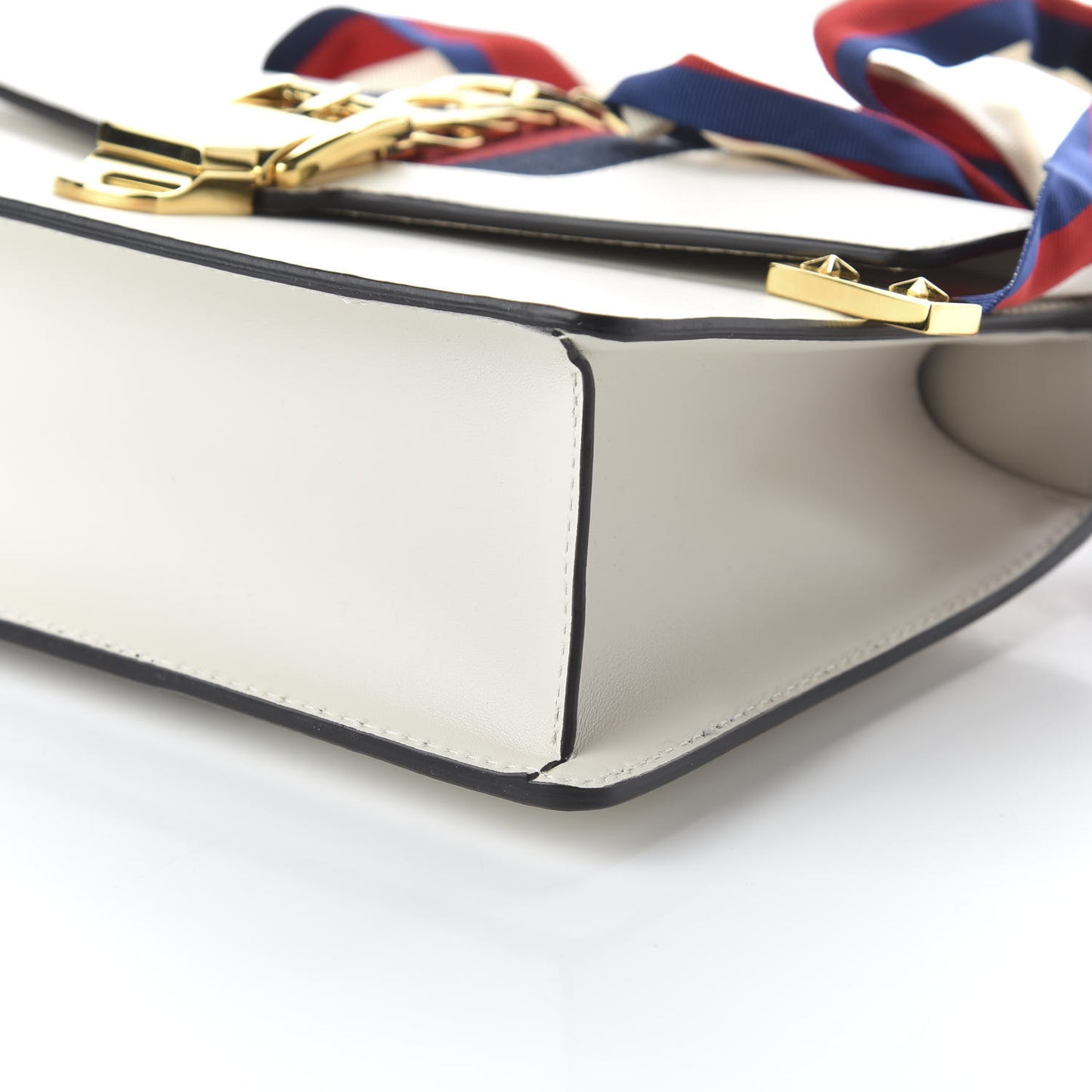 Calfskin Small Sylvie Shoulder Bag Off White