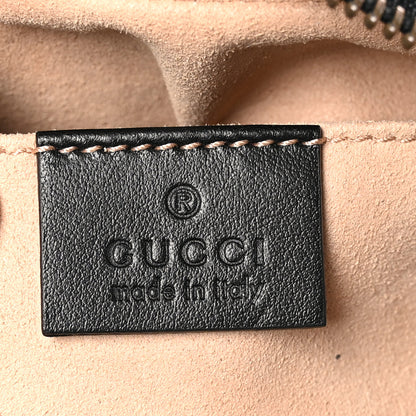 Gucci Calfskin Matelasse Mini GG Marmont Chain Shoulder Bag Black 6 of 10