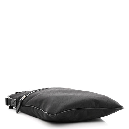 Gucci Nylon Monogram Medium Flat Messenger Bag Black 4 of 10