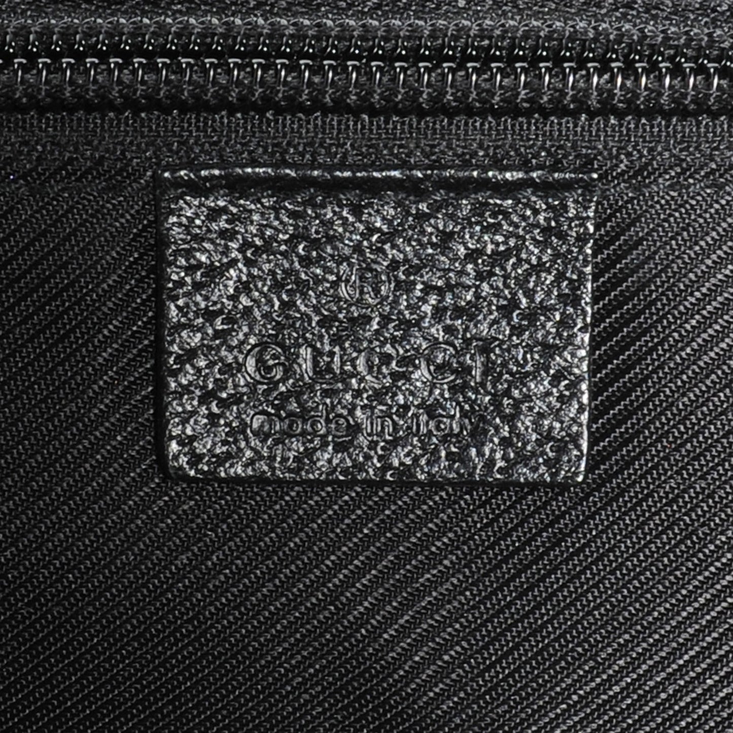 GG Monogram Single Buckle Backpack Black