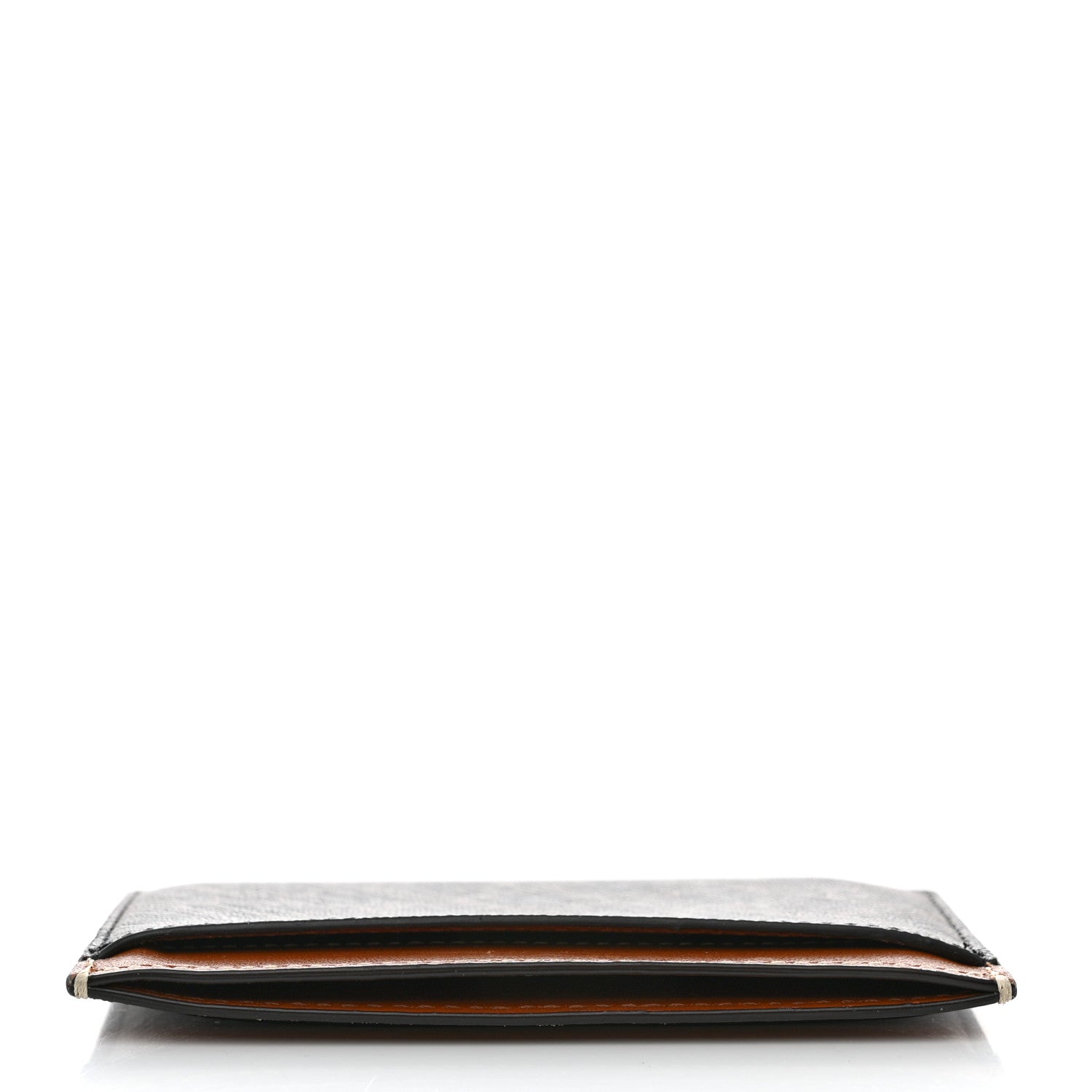 Celine Triomphe Canvas Card Holder Tan 9 of 9
