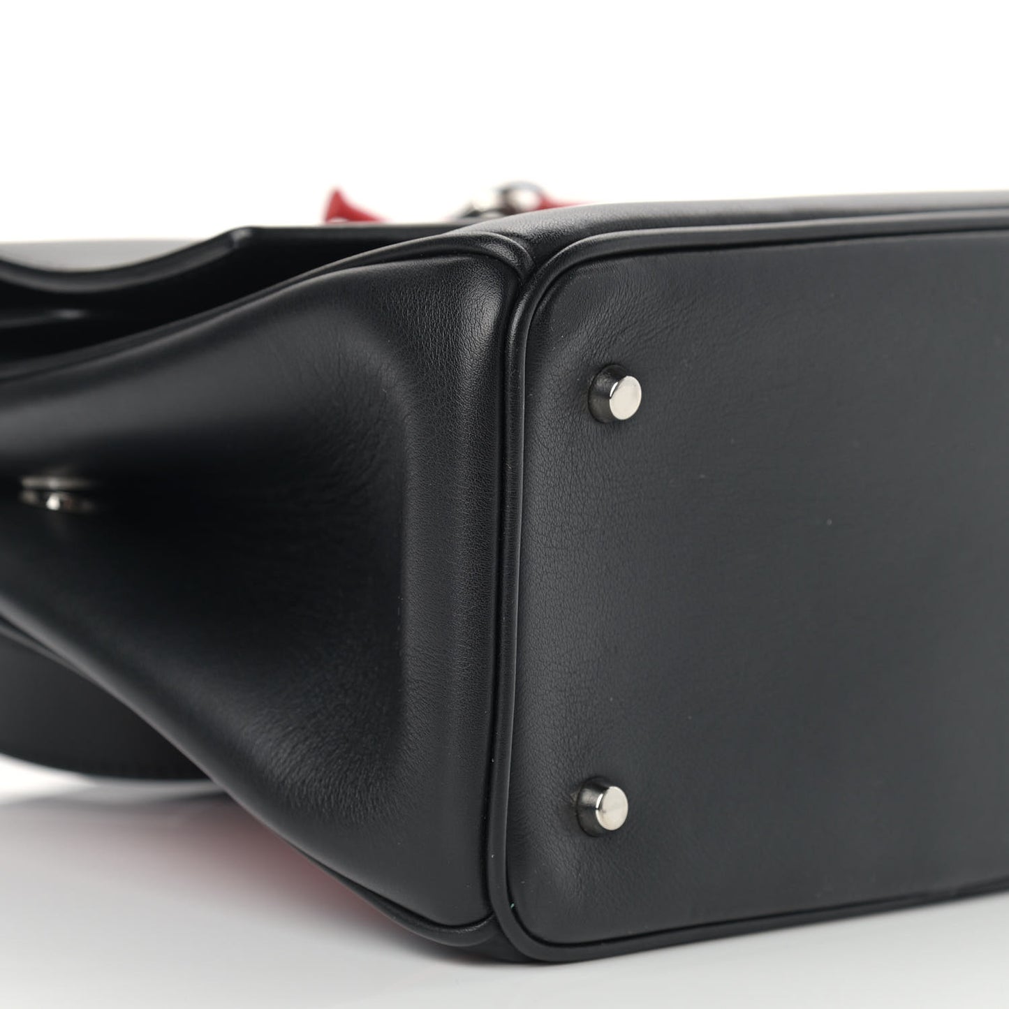 Smooth Calfskin Mini Be Dior Flap Black Blue Red