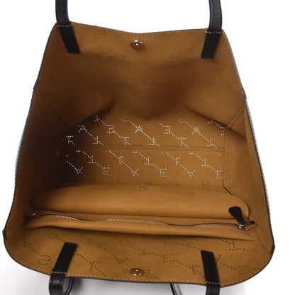 Stella McCartney Eco Alter Nappa Perforated Logo Tote Black 5 of 10