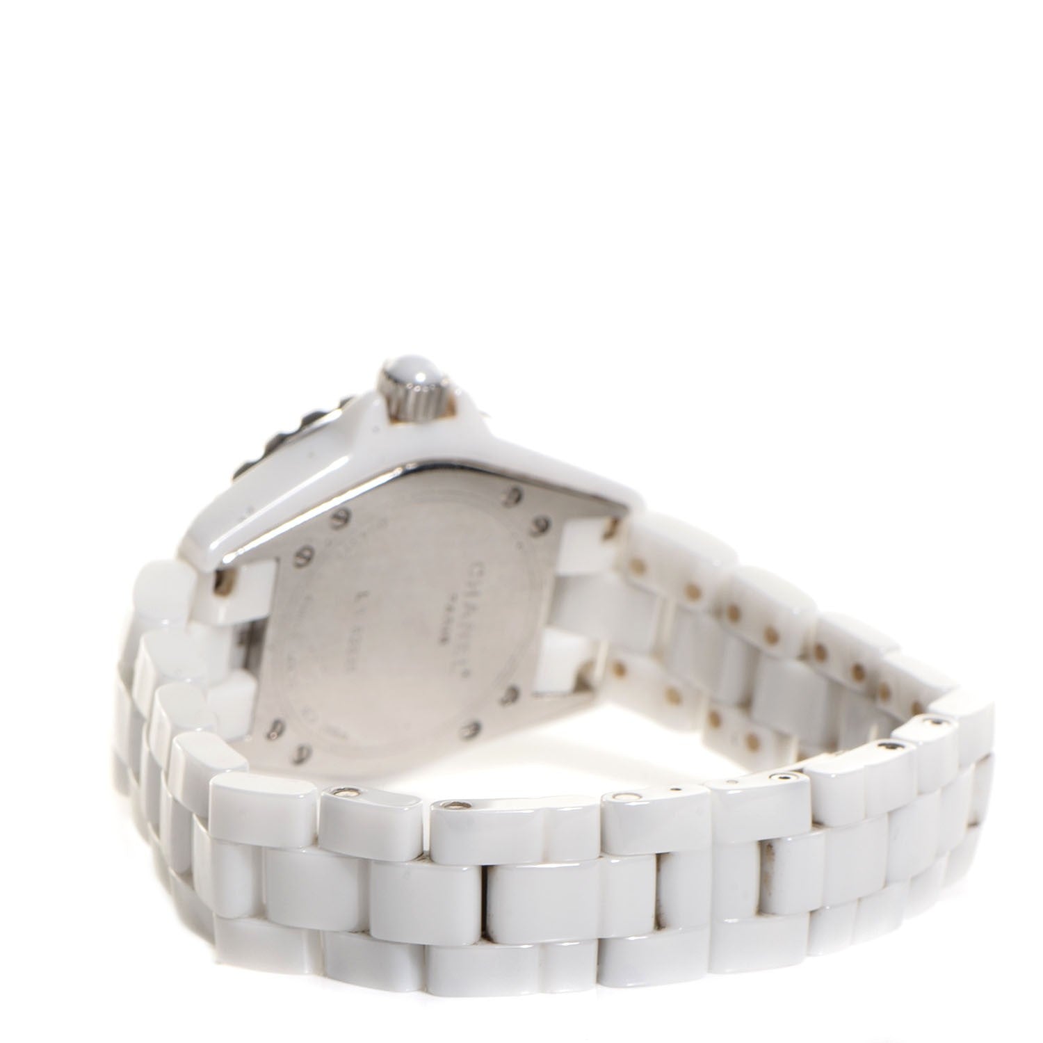 Chanel Stainless Steel Ceramic 33mm J12 Quartz Watch White 3 of 5