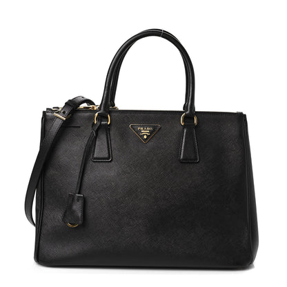 Prada Saffiano Medium Galleria Double Zip Tote Black 1 of 7