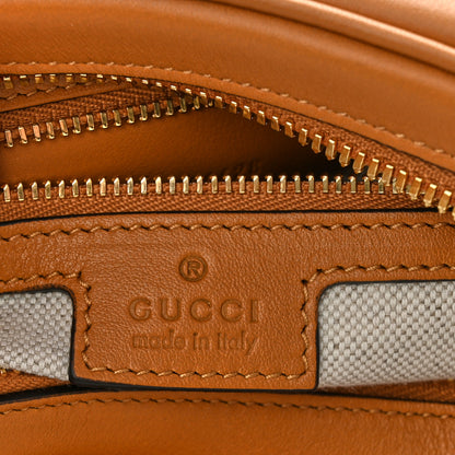 Gucci Aria Calfskin Web Large Attache Shoulder Bag Dark Orange 6 of 10