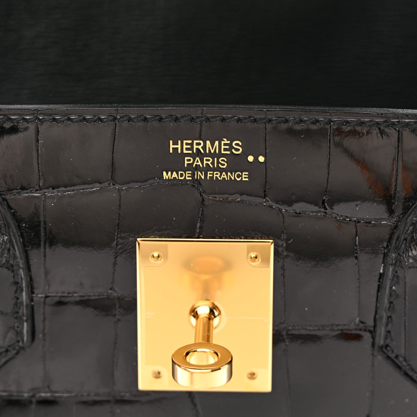 Shiny Niloticus Crocodile Birkin 30 Black