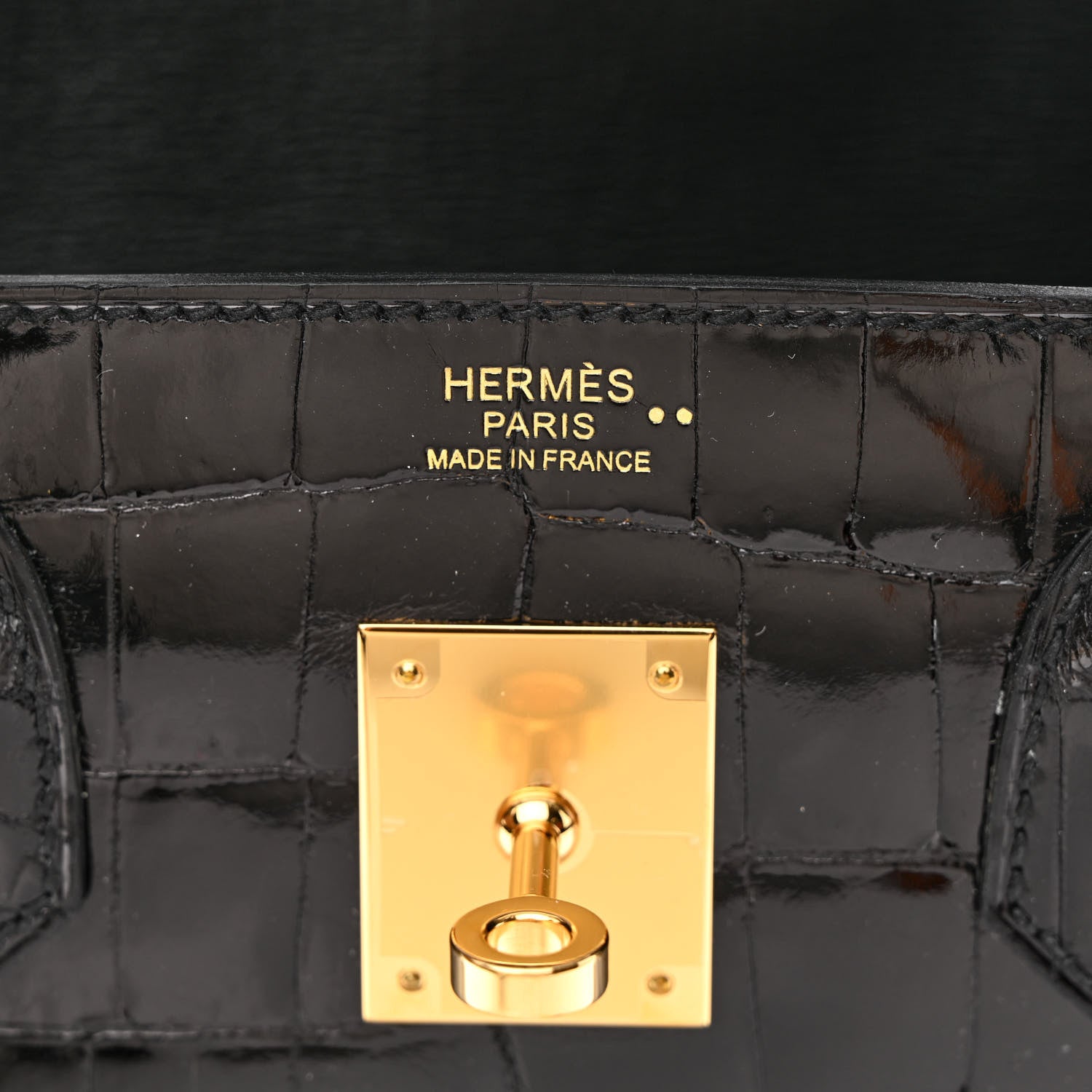 Hermes Shiny Niloticus Crocodile Birkin 30 Black 6 of 11