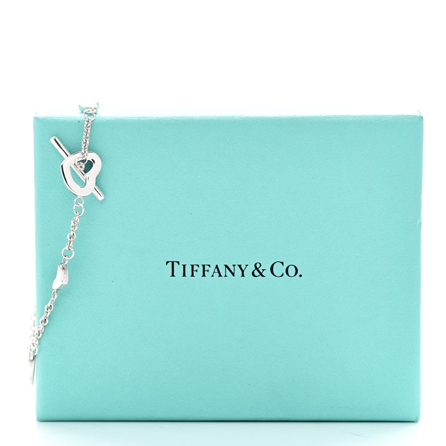 Sterling Silver Heart Toggle Bracelet